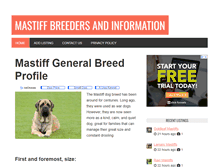 Tablet Screenshot of mastiff-dogs.com